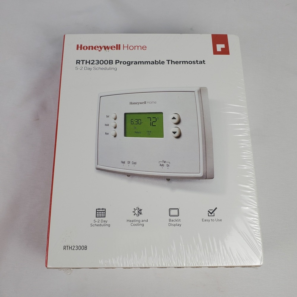 Honeywell Home RTH2300B Programmable Thermostat 5-2 Day Heating Cooling Sealed